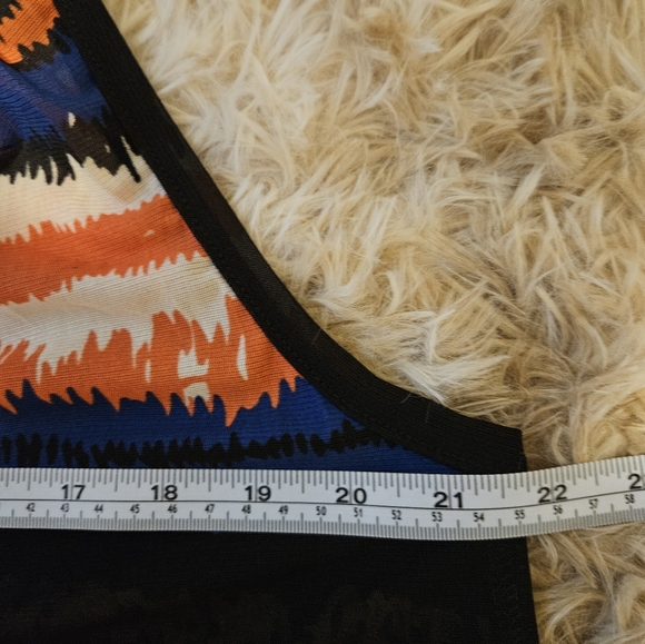 Cowl Neck Mesh Open Dress - Picture 4 of 7